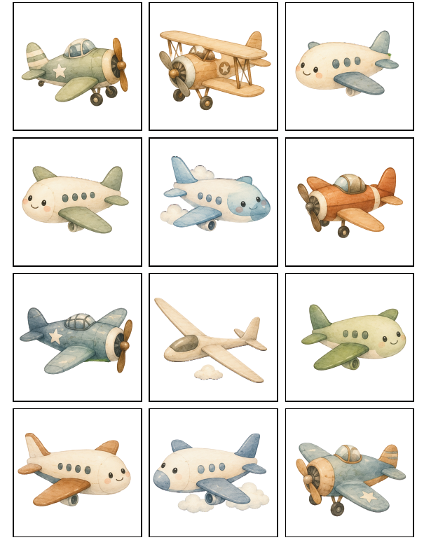 Planes (12 magnets)
