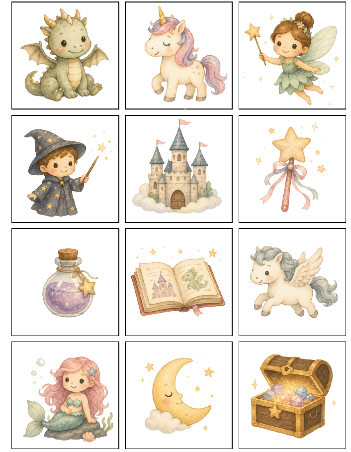 Fantasy (12 magnets)
