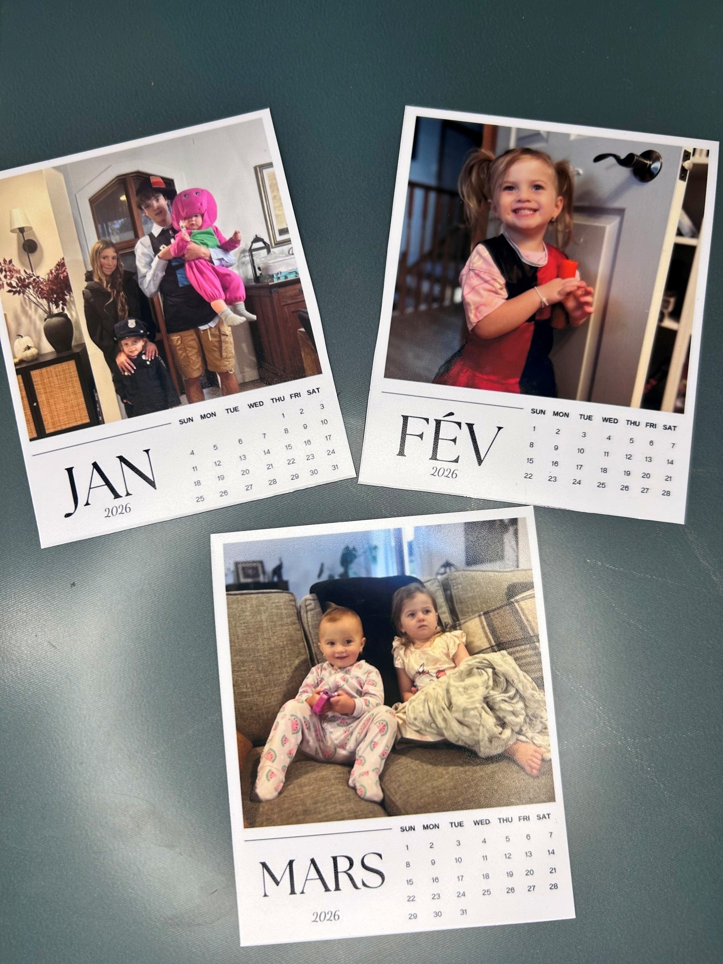 Calendrier 2026 individuelle