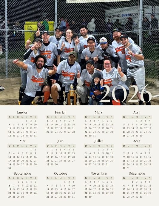 Calendrier entier 2026