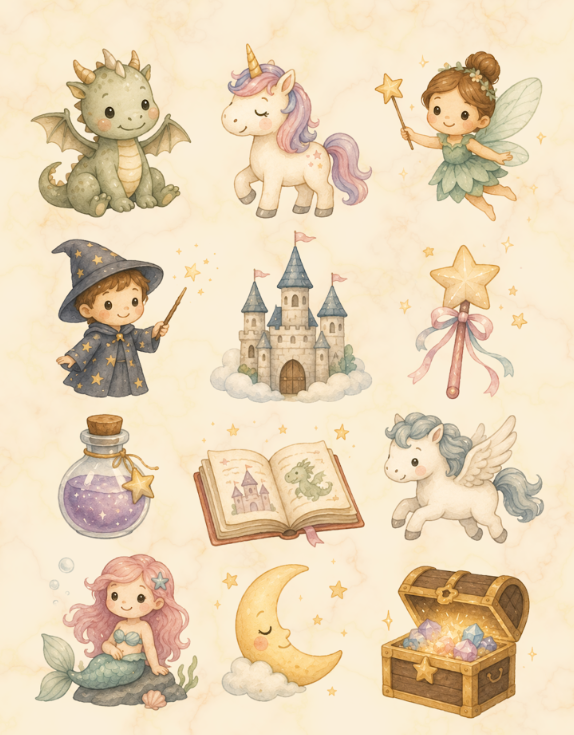 Fantaisie (12 aimants)