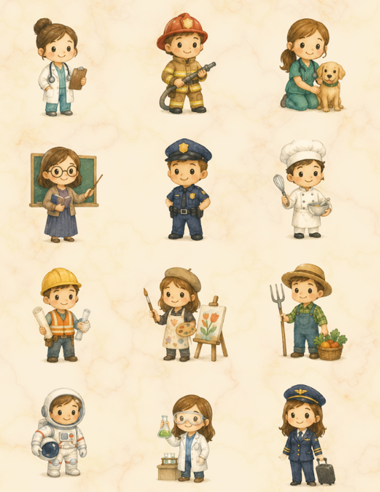 Métiers (12 aimants)