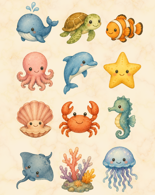 Friend of the ocean (12 magnets)