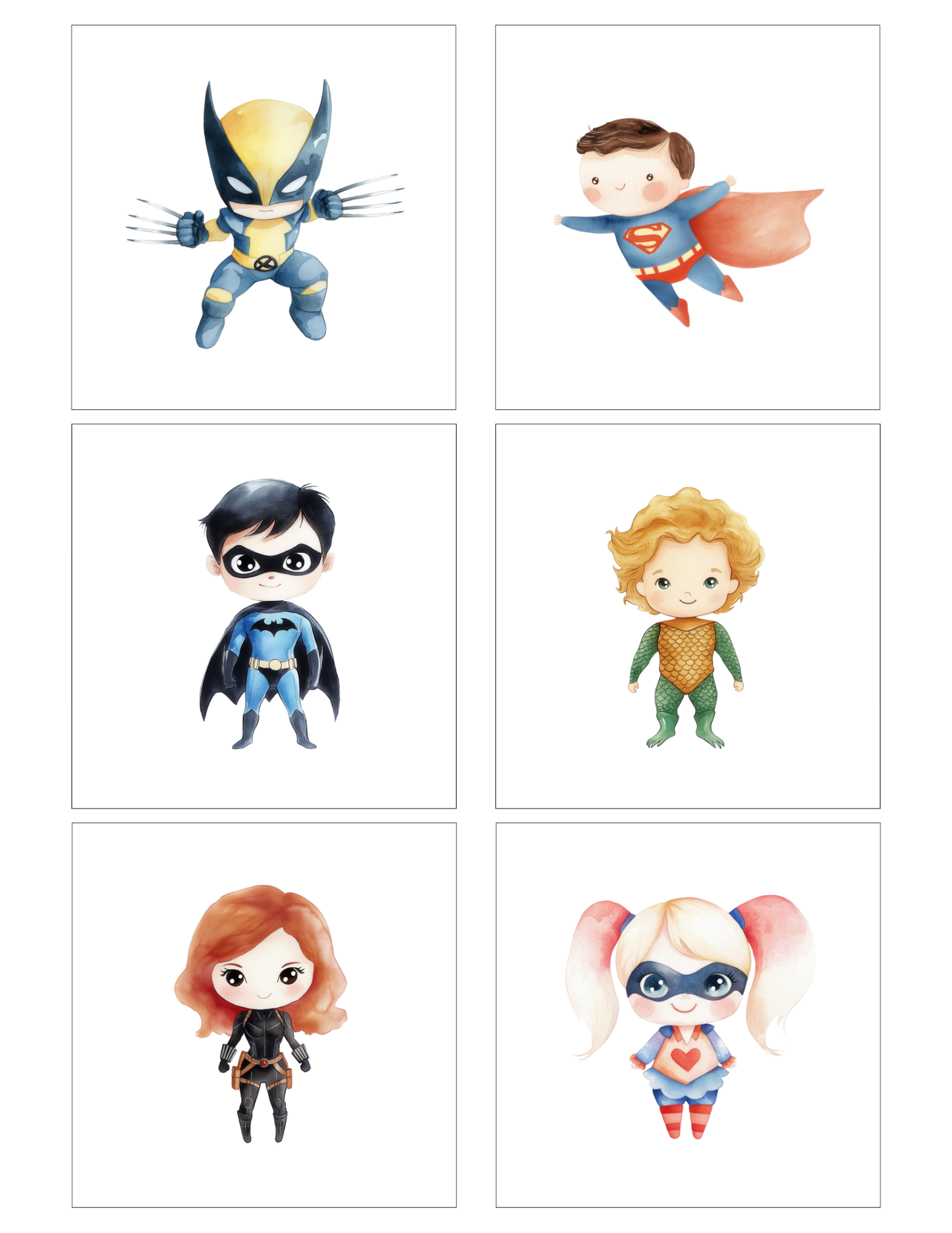 Avengers/DC (12 magnets)