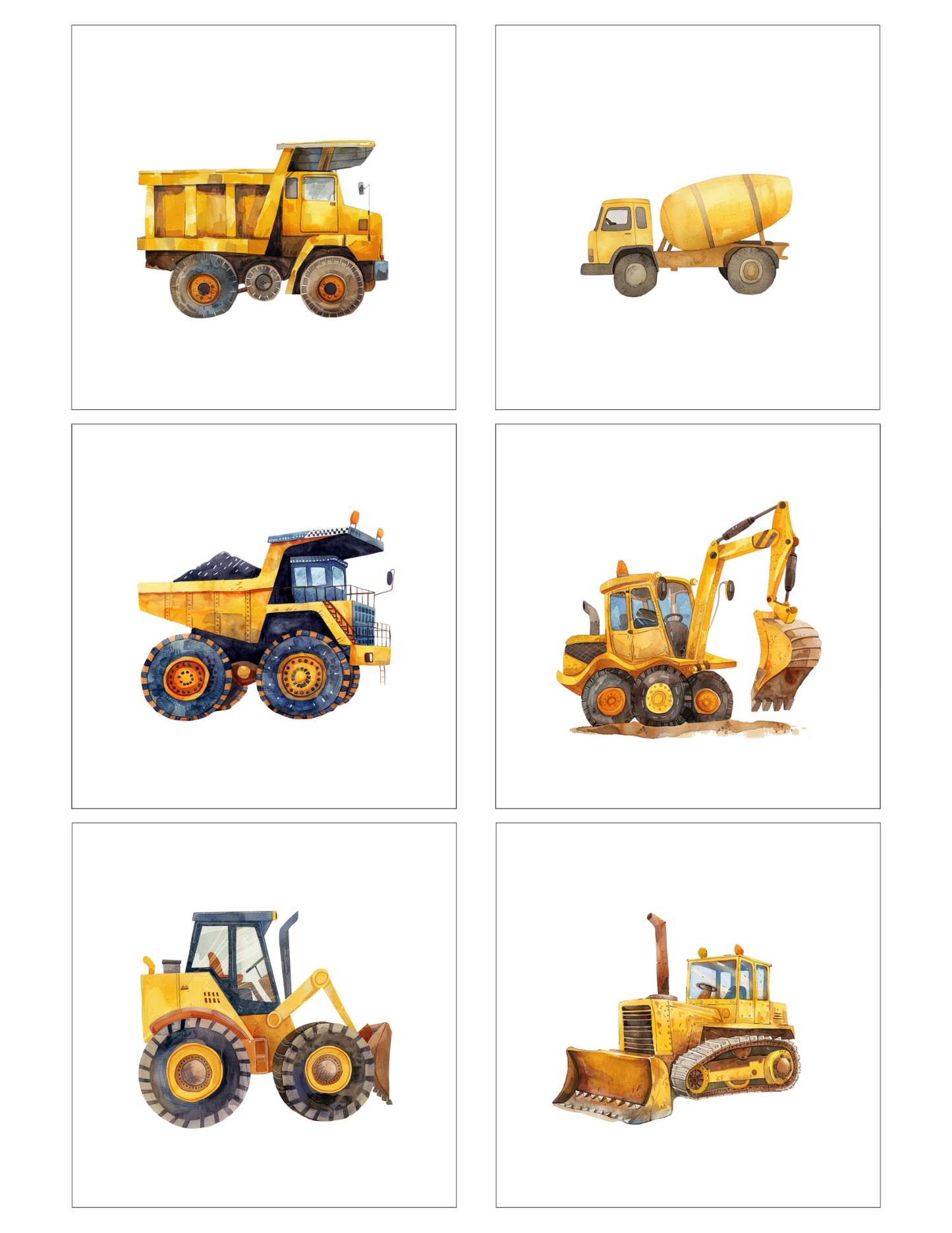 Construction vehicule (6 magnets)