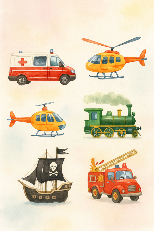 Transportation (6 magnets)