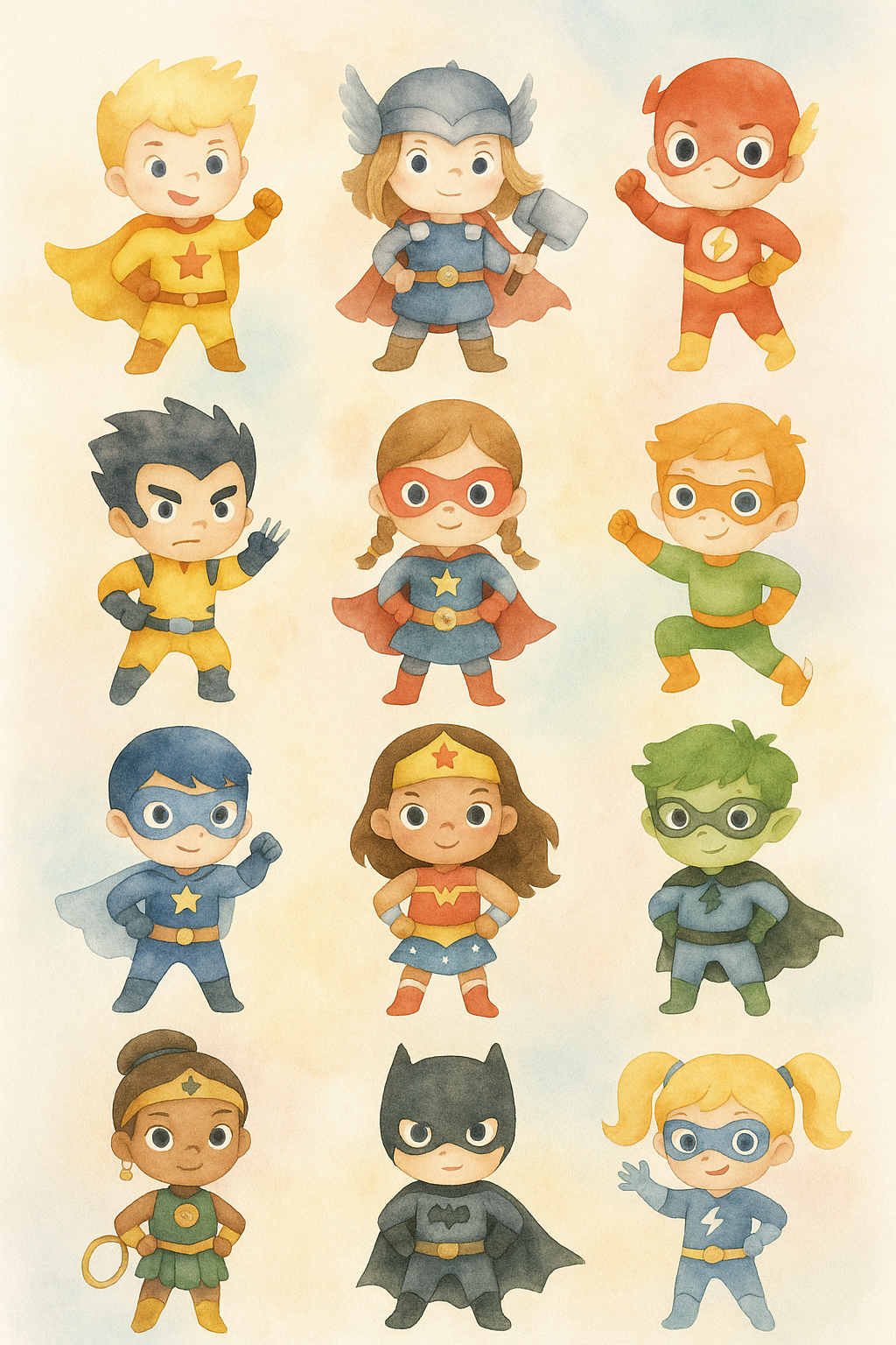 Avengers/DC (12 magnets)